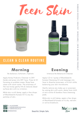 Instructions for using the Teenage Skincare pack are included with your order.