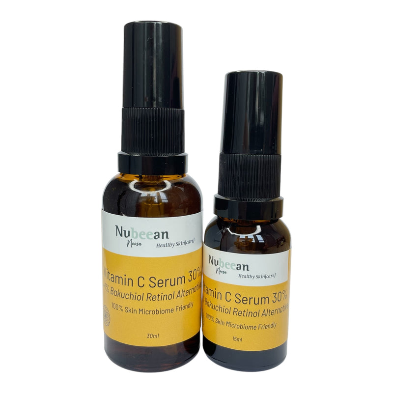 30% Vitamin C Serum + 1% Bakuchiol professional strength serum 15ml and 30ml