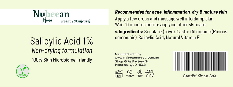 1% Salicylic Acid for dry skin. Non drying formulation for dry, mature and sensitive skin types. 