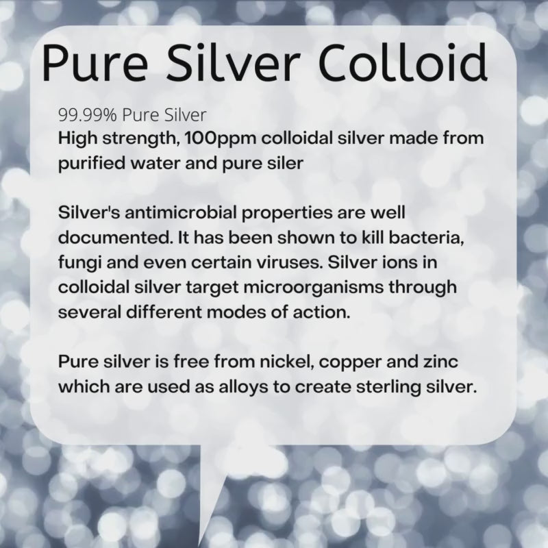 Pure Colloidal Silver Natural Deodorant. 